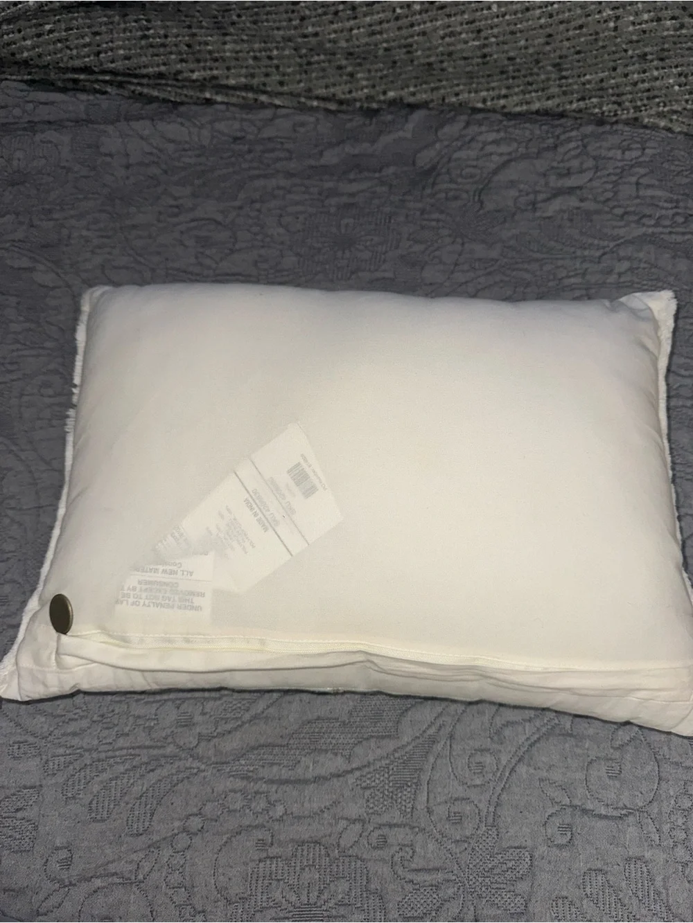 Pier 1 Embroidered Floral Accent Pillow in Mint and Orange